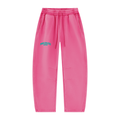 Power Athletics Unisex Vintage Wash Barrel Leg Fleece Sweatpants
