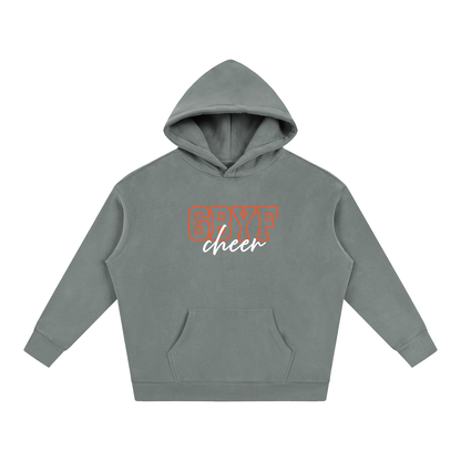 Cursive Front Green Bulldogs Oversize Fleeced Hoodie