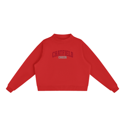 Basic 1 Chatfield Essential Fleece Mock-Neck Crew Sweatshirt (printed)