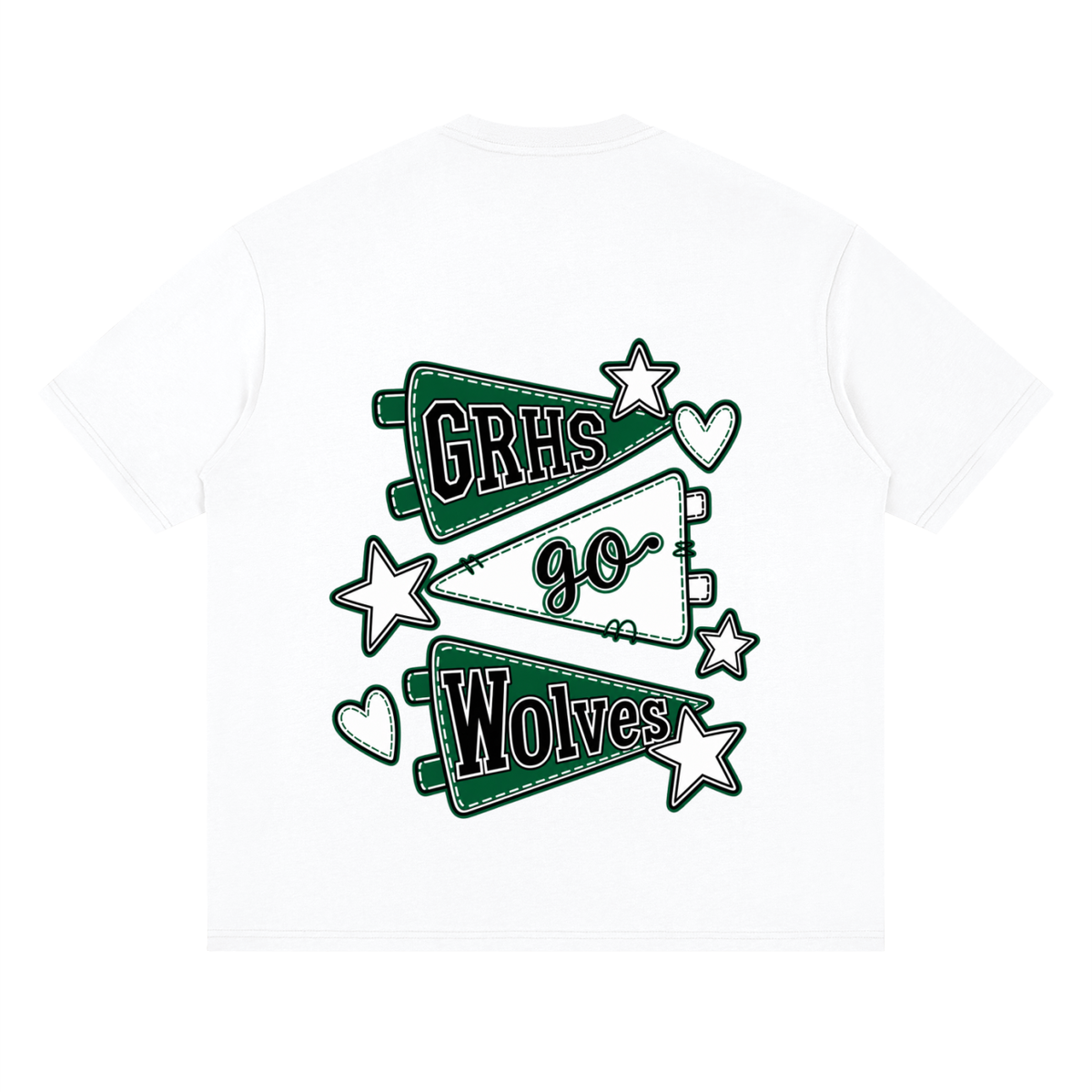 Lets Go Green River Oversized Drop Shoulder T-Shirt