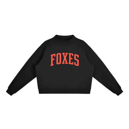 Essential Fleece Mock-Neck Crew Sweatshirt