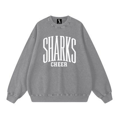 Basic 3 Saint James Snow Washed Oversized Sweatshirt