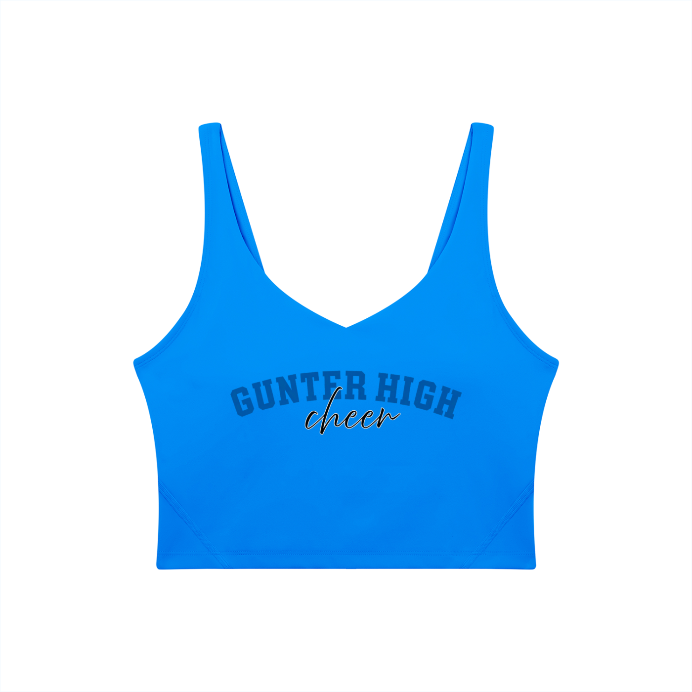 Cursive Gunter Women's V-Neck Yoga Sports Bra