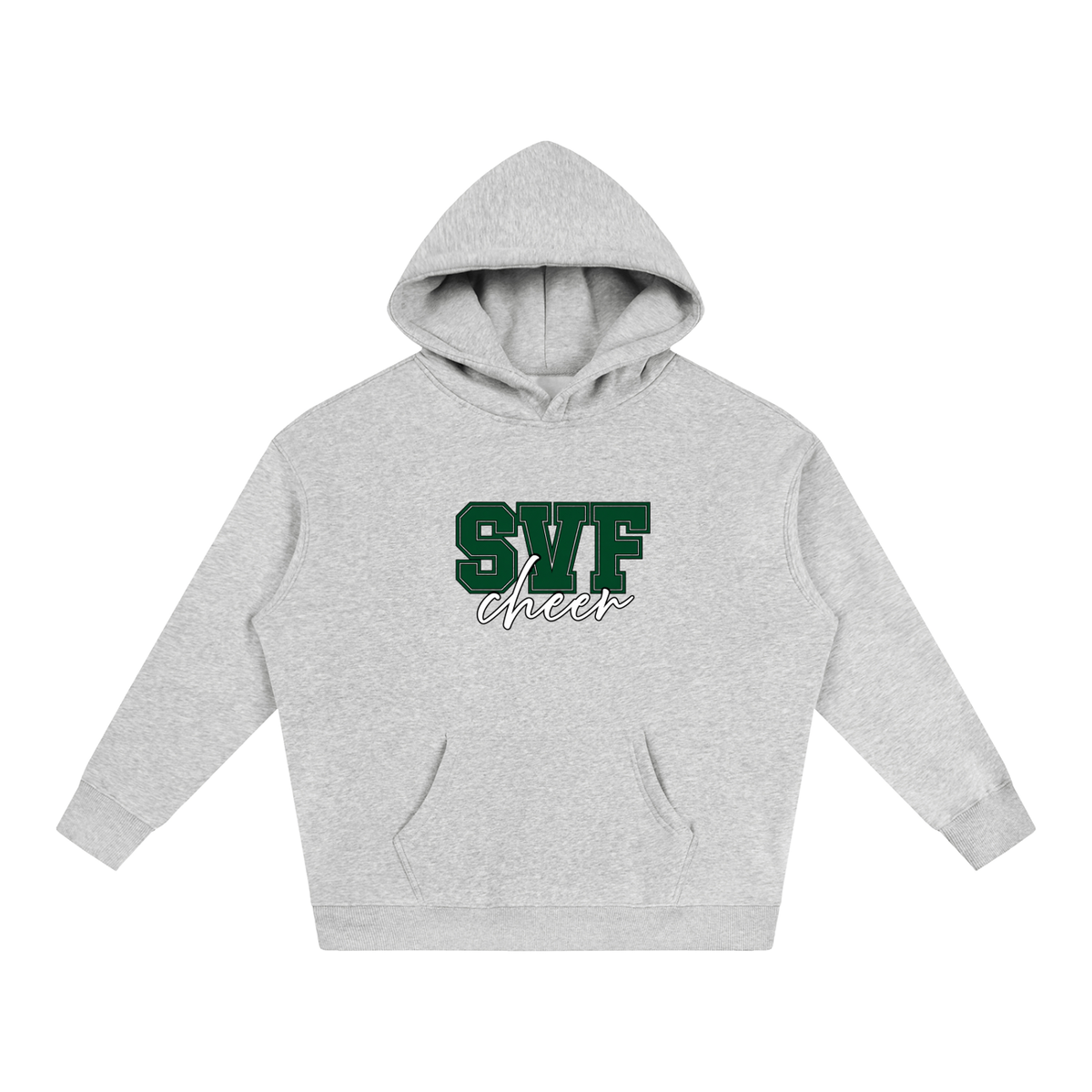 Cursive Front St Vincent Ferrer Oversize Fleeced Hoodie