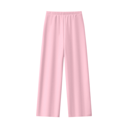 Gray White polka Women's Straight Leg Fleece Sweatpants