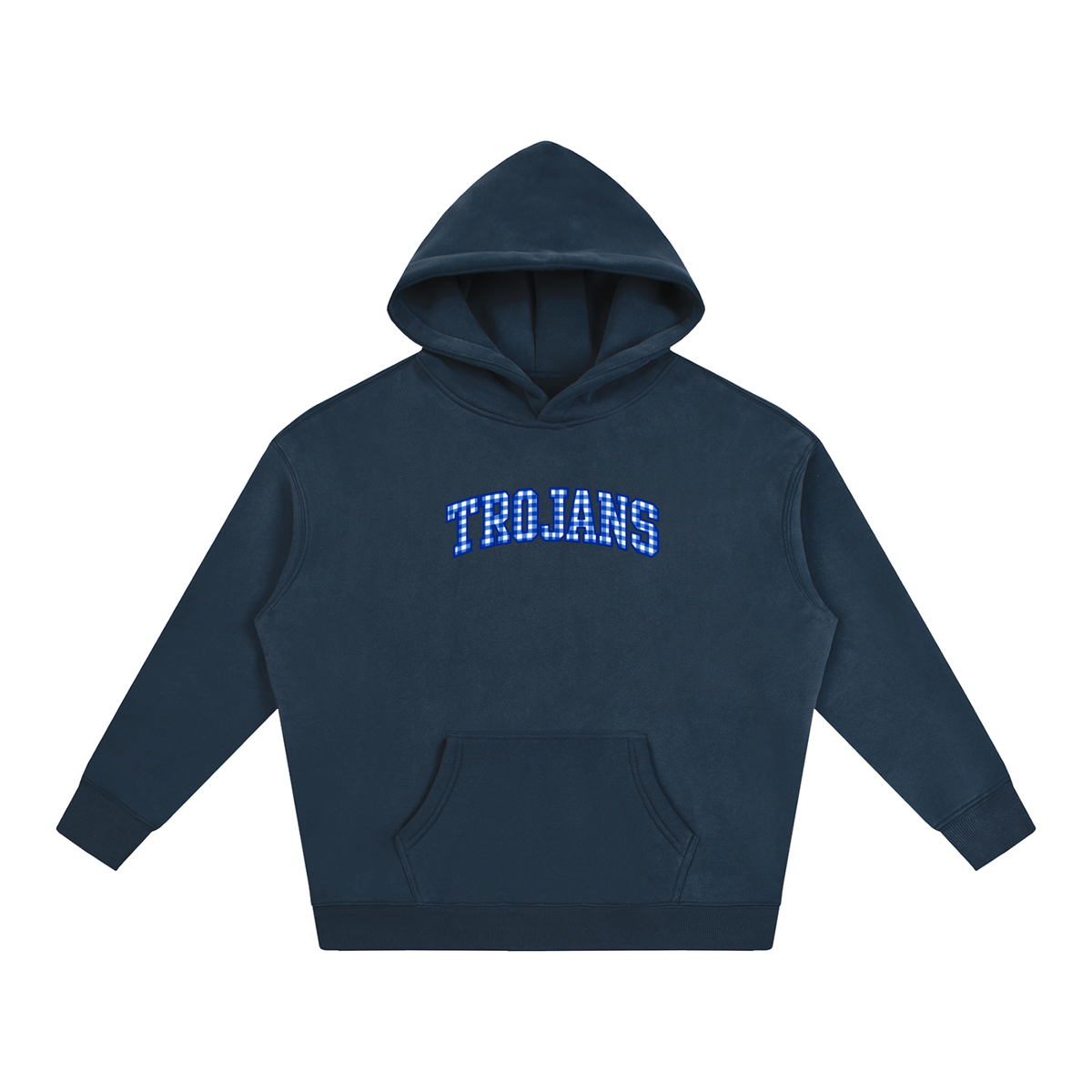 Cursive Front Silver Valley Oversize Fleeced Hoodie
