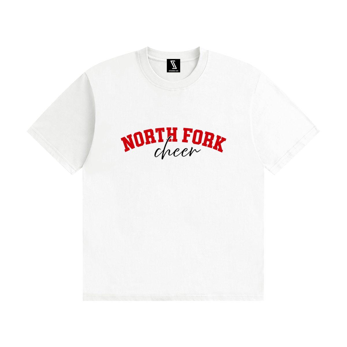 Cursive North Fork Unisex Seamless Cotton T-Shirt