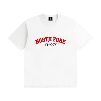 Cursive North Fork Unisex Seamless Cotton T-Shirt