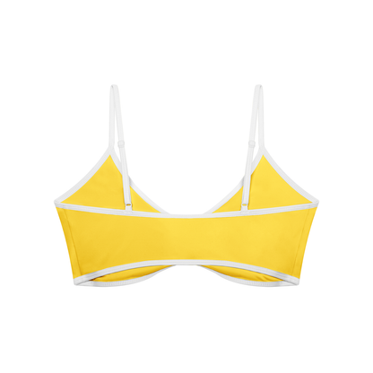 Strive Ruched V-Neck Sports Bra