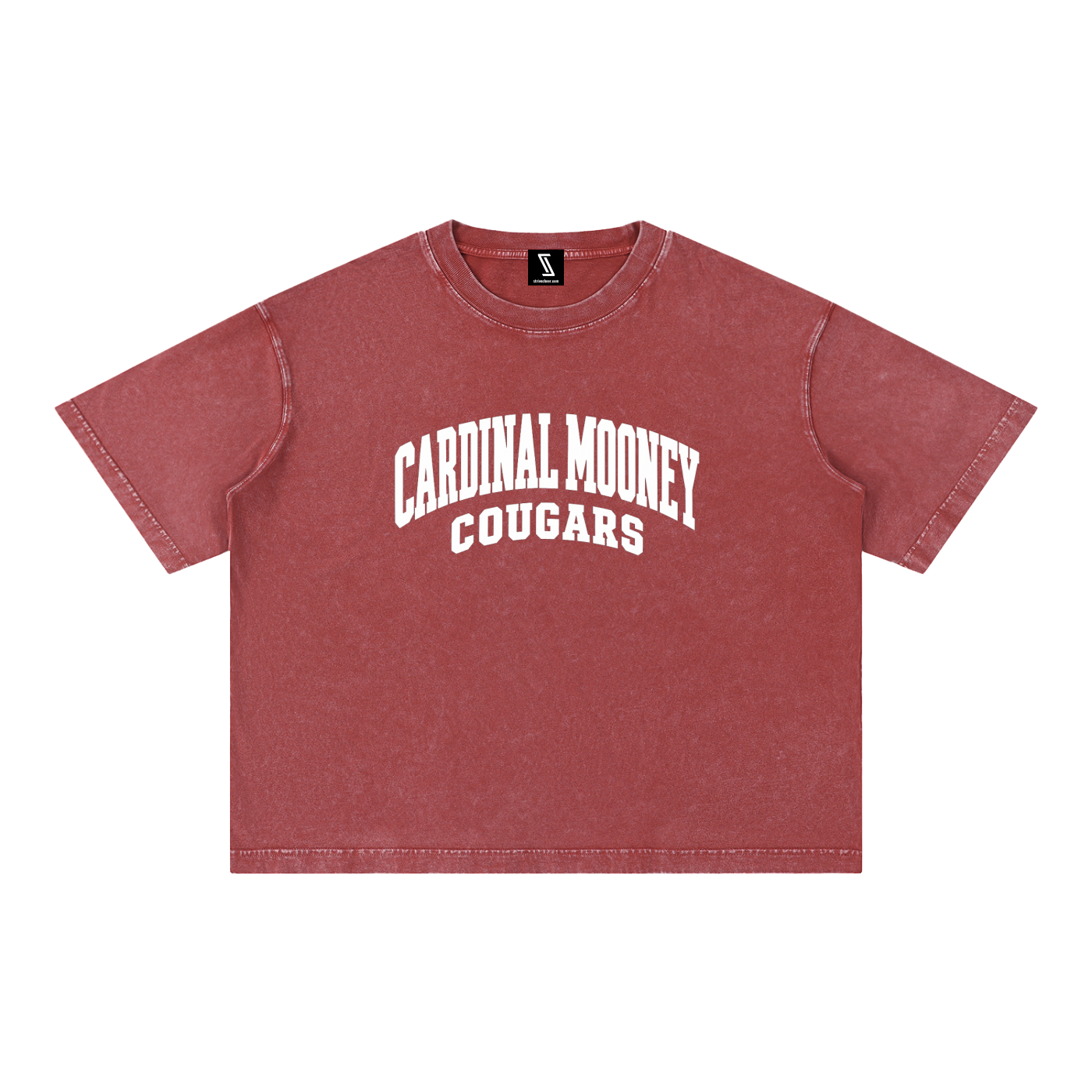 Basic 2 White Cardinal Mooney Mineral Wash Boxy Cotton T-Shirt