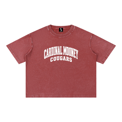 Basic 2 White Cardinal Mooney Mineral Wash Boxy Cotton T-Shirt