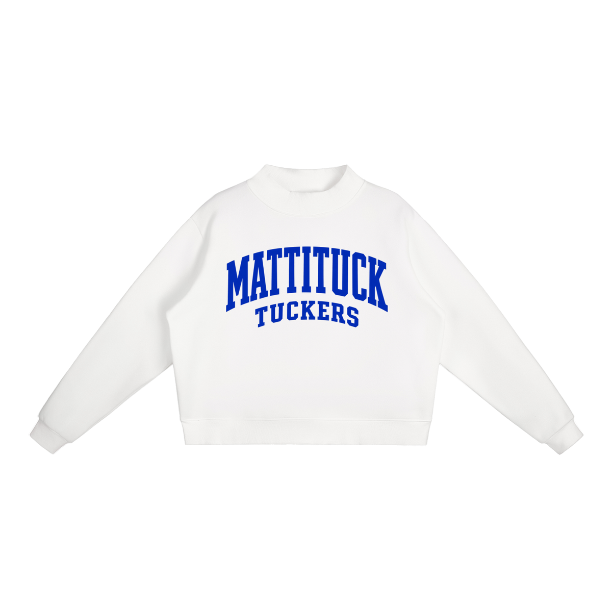 Basic 2 Mattituck Essential Fleece Mock-Neck Crew Sweatshirt