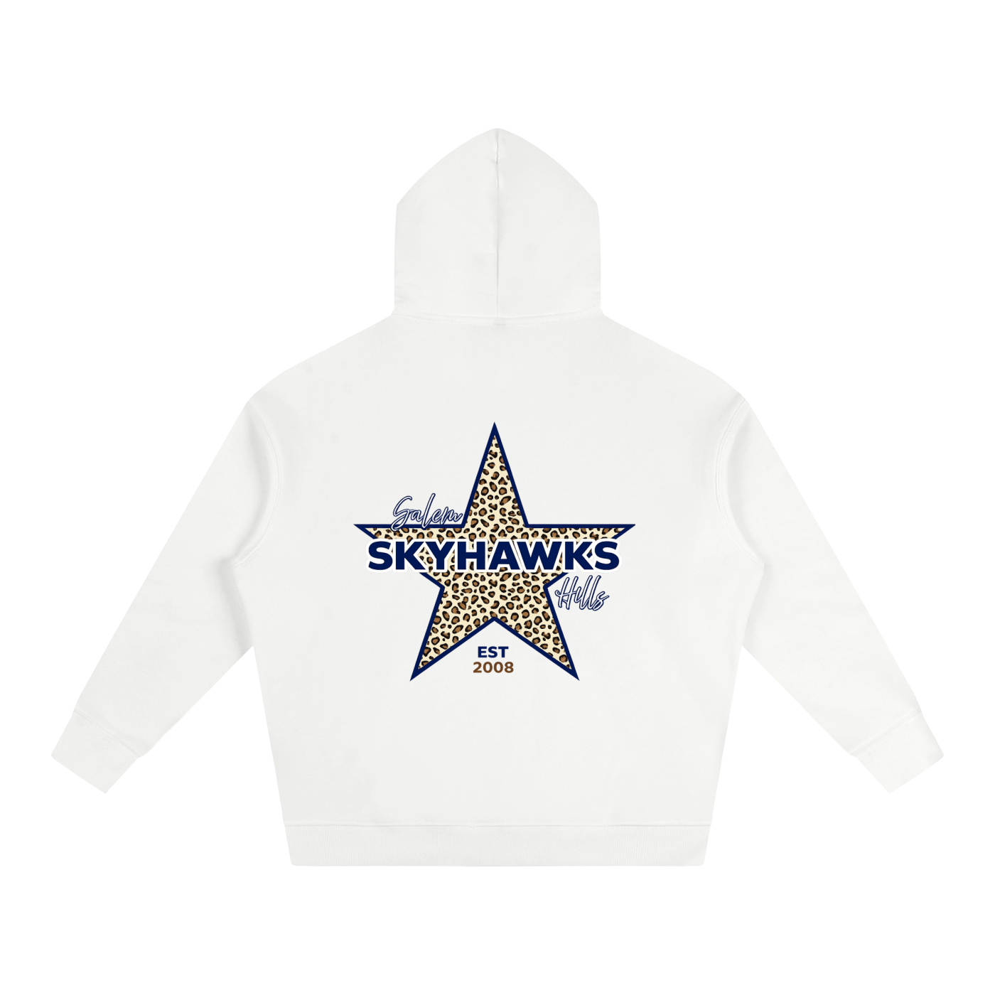 Leopard Star Oversized Hoodie