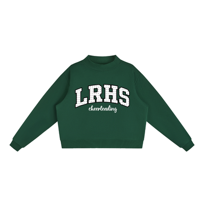 Essential Fleece Mock-Neck Crew Sweatshirt