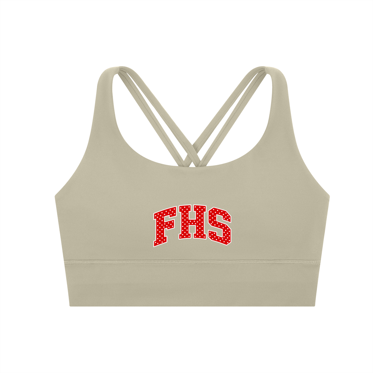 Fitch POLKA DOT Strappy Criss-Cross Sports Bra