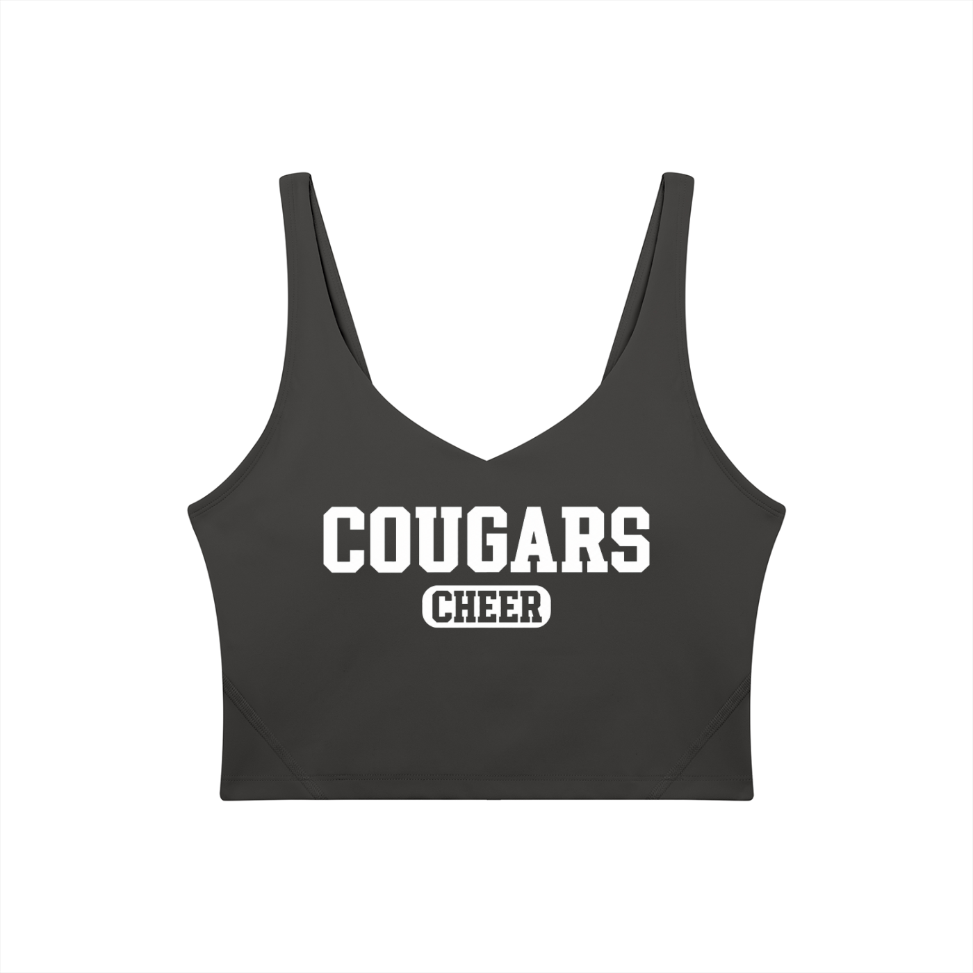 Old School Cardinal Mooney Women's V-Neck Yoga Sports Bra