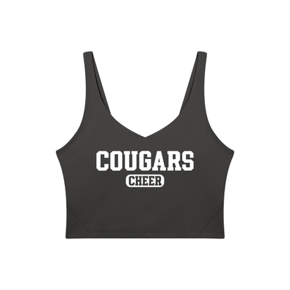 Old School Cardinal Mooney Women's V-Neck Yoga Sports Bra