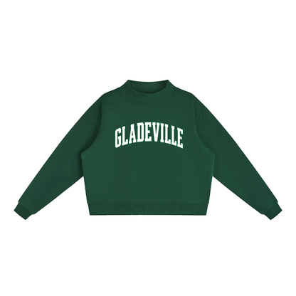 Essential Fleece Mock-Neck Crew Sweatshirt