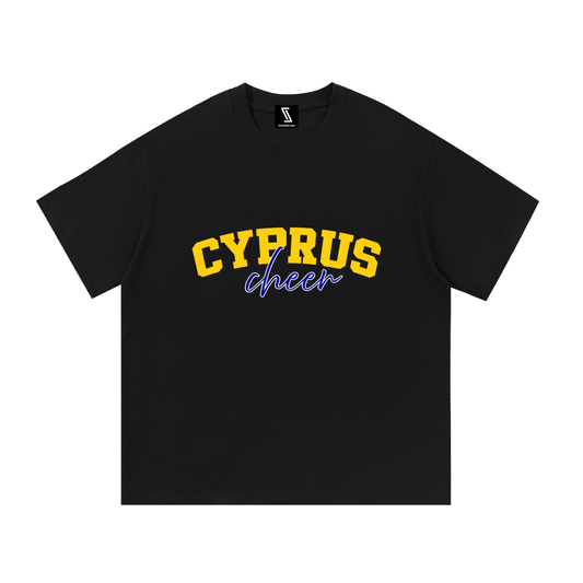 Cursive Cyprus Essential Cotton T-Shirt