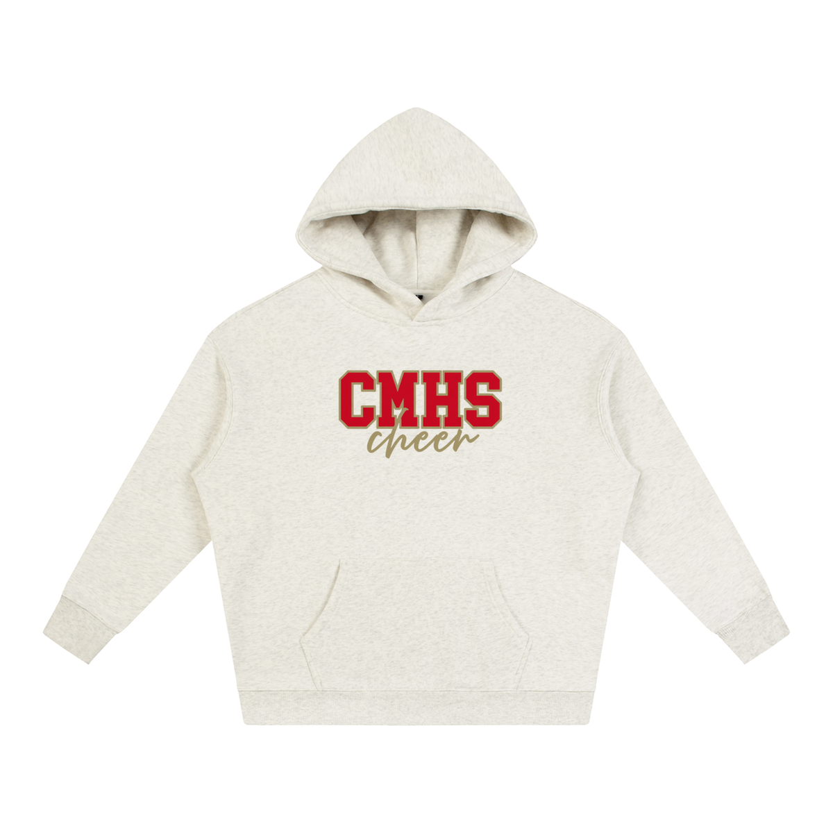 Cursive Front Cardinal Mooney Oversize Fleeced Hoodie