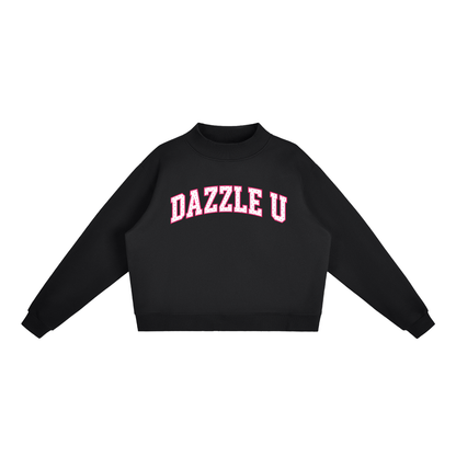 *NEW* Polka Dot Fleece Mock-Neck Crew Sweatshirt