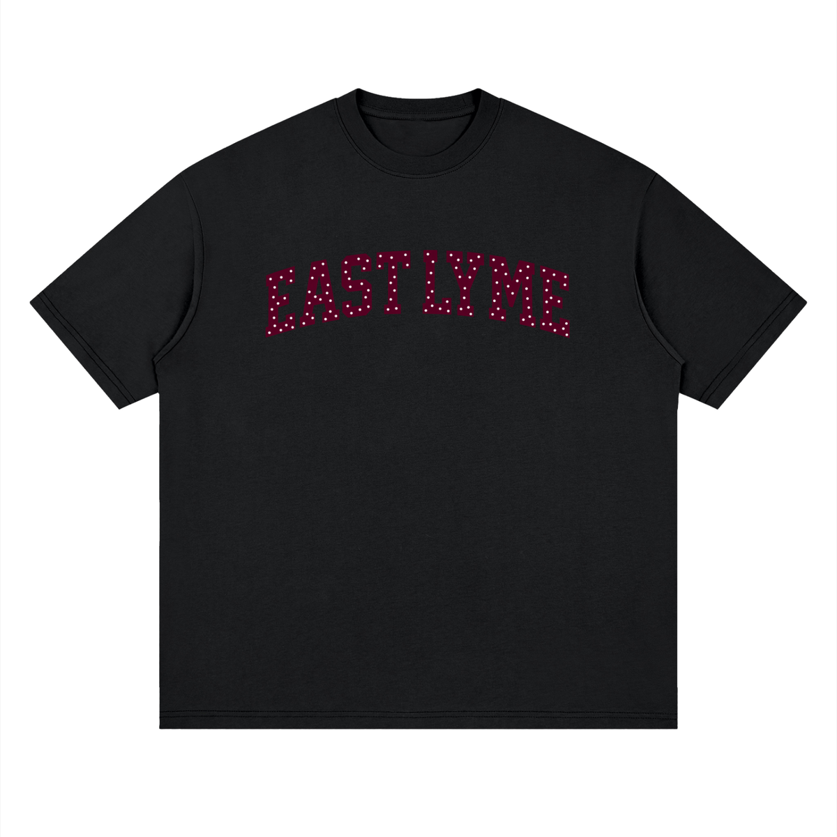 Polka Dot East Lyme Oversized Drop Shoulder T-Shirt