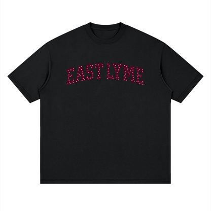 Polka Dot East Lyme Oversized Drop Shoulder T-Shirt