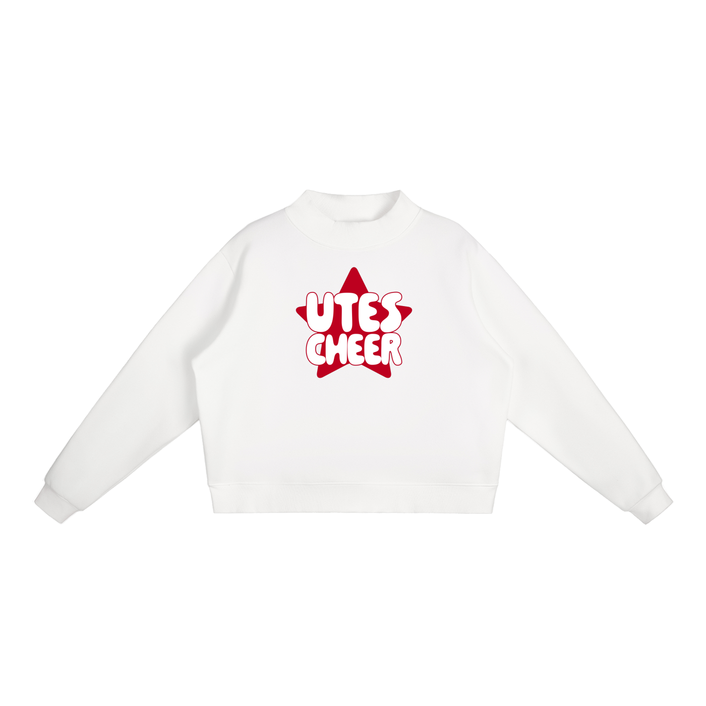 Star Utes Essential Fleece Mock-Neck Crew Sweatshirt