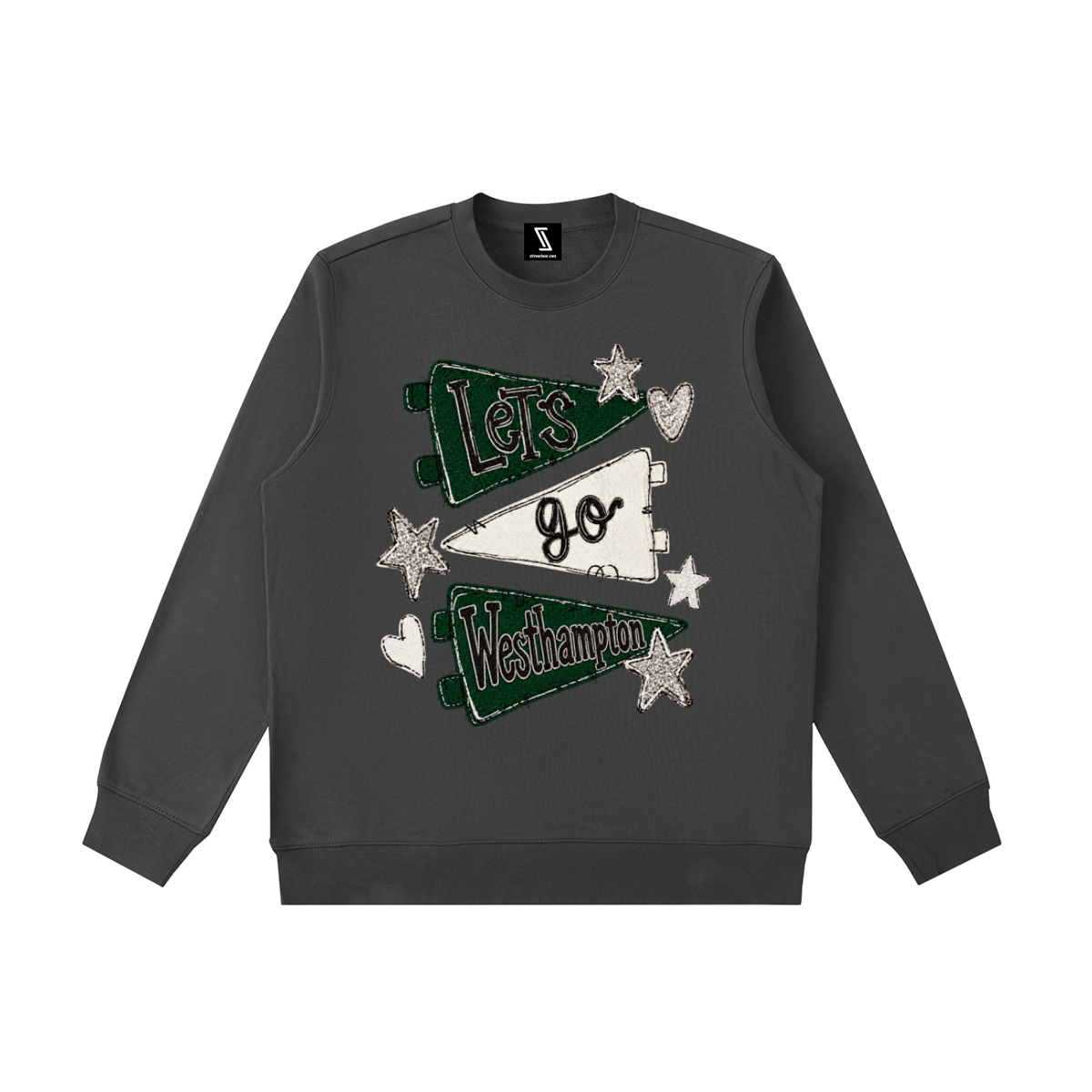 Lets Go Westhampton Essential Heavyweight Crewneck Sweatshirt