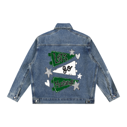 Lets Go Lakewood Ranch Vintage Wash Zip Up Denim Jacket