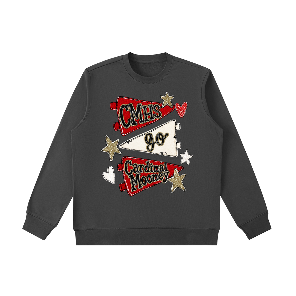 Lets Go Cardinal Mooney Essential Heavyweight Crewneck Sweatshirt