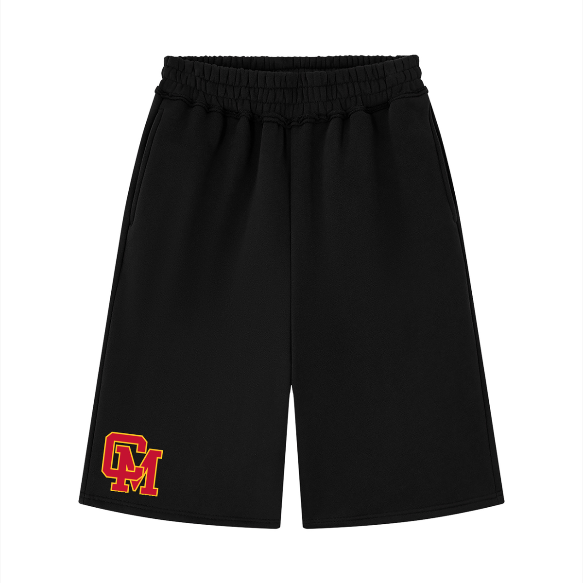 Unisex Raw Edge Fleece Shorts