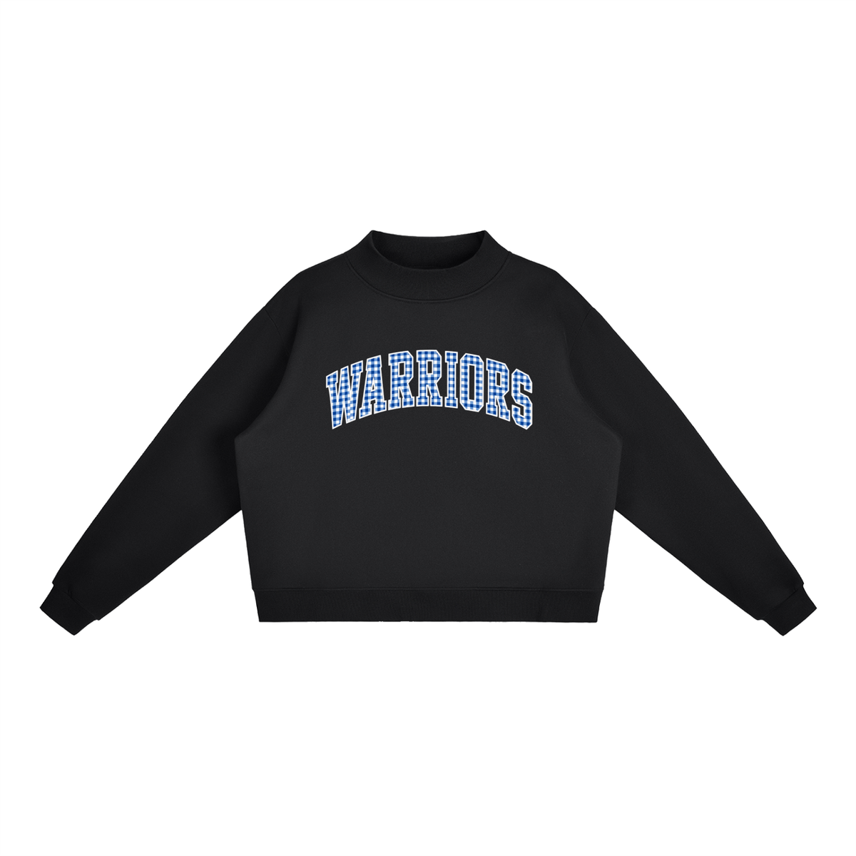 Gingham Taylorsville Essential Fleece Mock-Neck Crew Sweatshirt