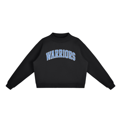 Gingham Taylorsville Essential Fleece Mock-Neck Crew Sweatshirt