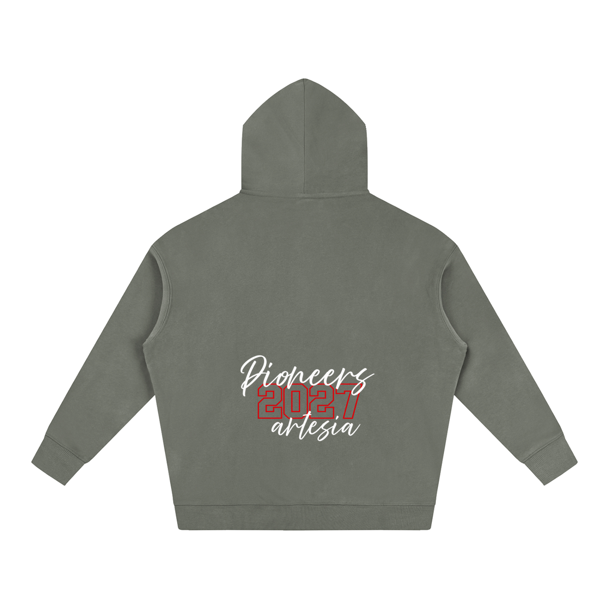 Cursive Front Artesia Oversize Fleeced Hoodie