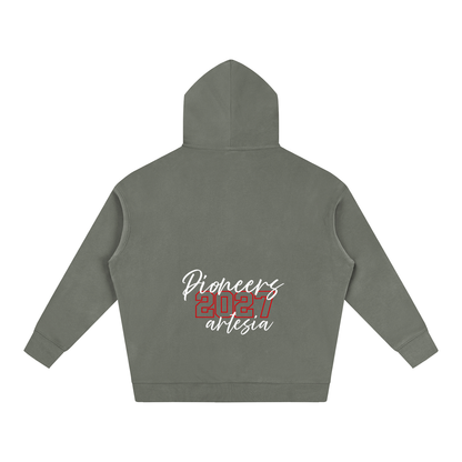 Cursive Front Artesia Oversize Fleeced Hoodie