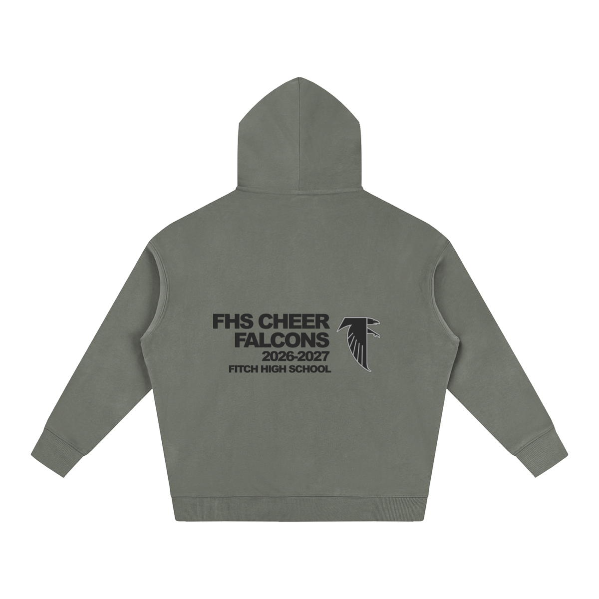 Vector Star Front Fitch Oversize Fleeced Hoodie