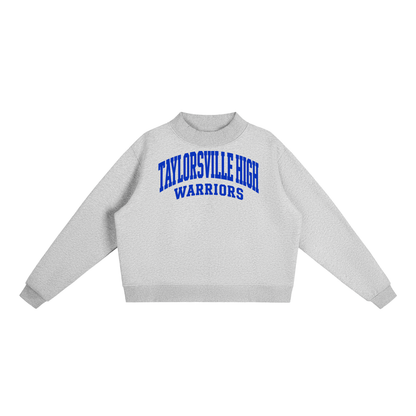 Basic 2 Taylorsville Essential Fleece Mock-Neck Crew Sweatshirt