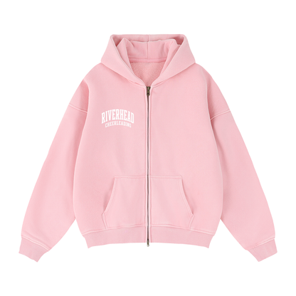 Zip-Through Boxy Fleece Hoodie