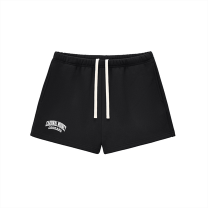 Basic 2 White Cardinal Mooney Essential Fleece Drawstring Sweatshorts