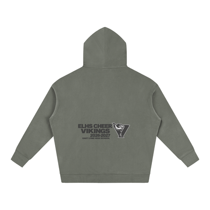 Vector Star Front East Lyme Oversize Fleeced Hoodie