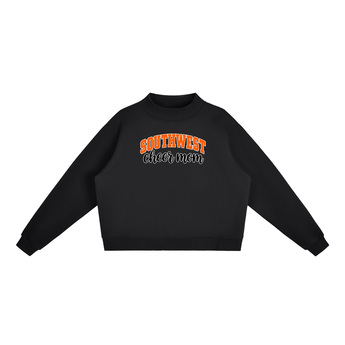 Essential Fleece Mock-Neck Crew Sweatshirt