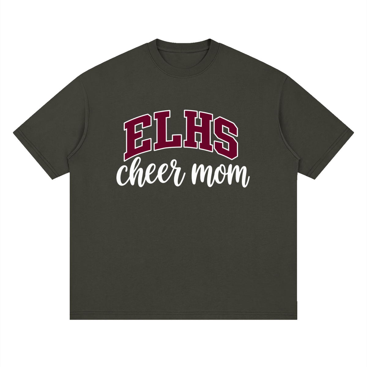 Cheer Mom East Lyme Oversized Drop Shoulder T-Shirt