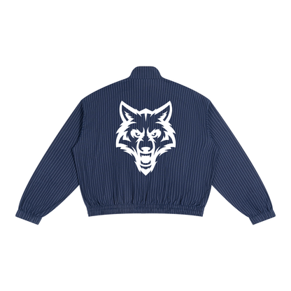 Unisex Striped Full-Zip Jacket