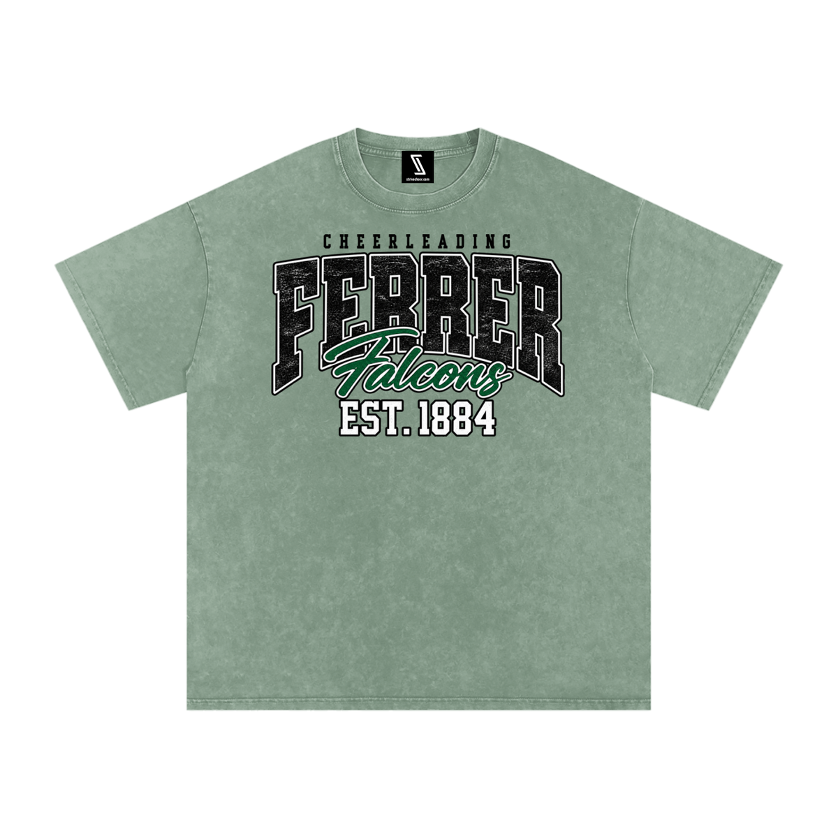 Vintage St Vincent Ferrer Snow Washed Oversized Cotton T-Shirt