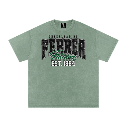 Vintage St Vincent Ferrer Snow Washed Oversized Cotton T-Shirt