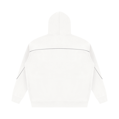 Unisex Oversized Piping Fleece Hoodie