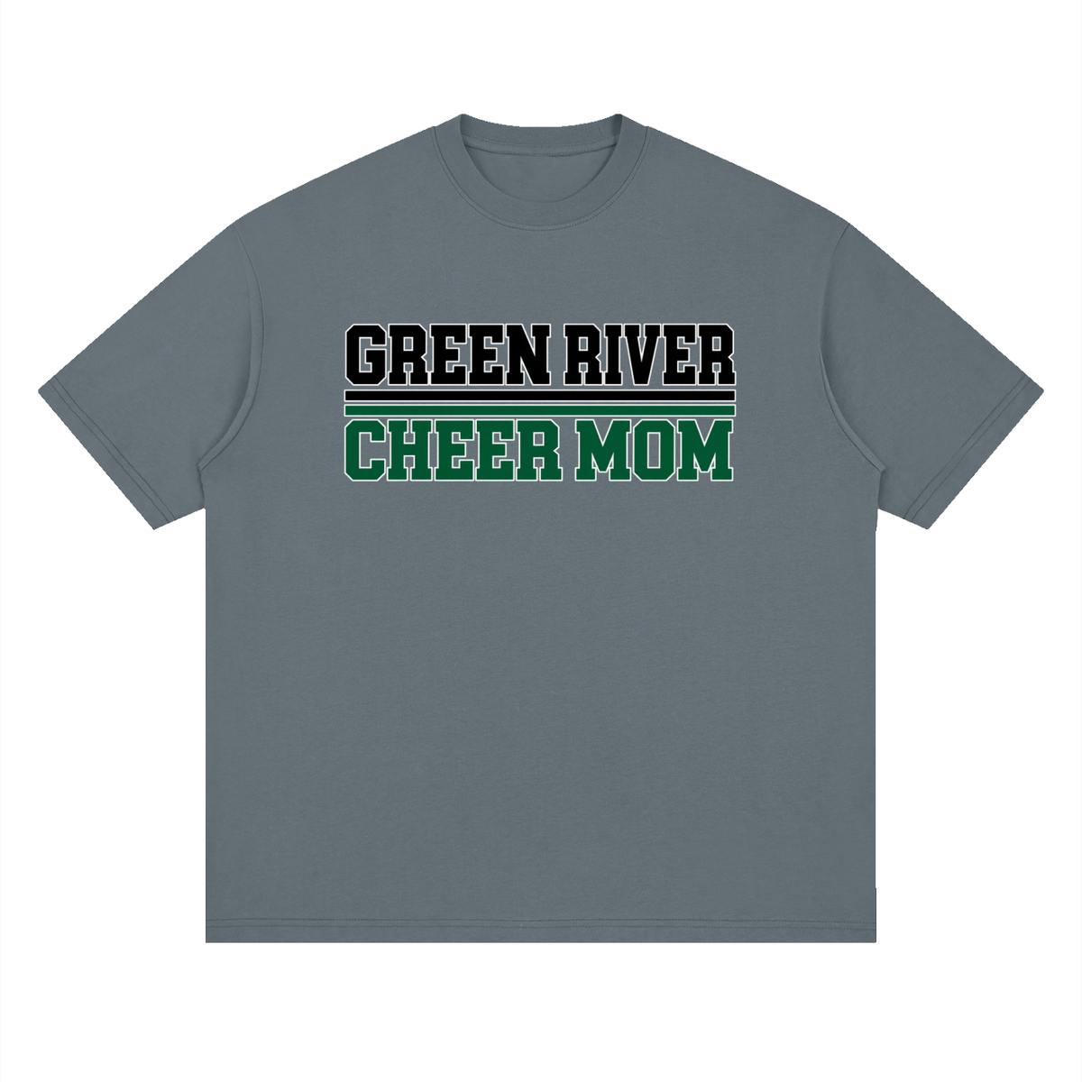 Mom Green River Oversized Drop Shoulder T-Shirt