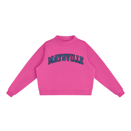 Cheetah Maysville Essential Fleece Mock-Neck Crew Sweatshirt