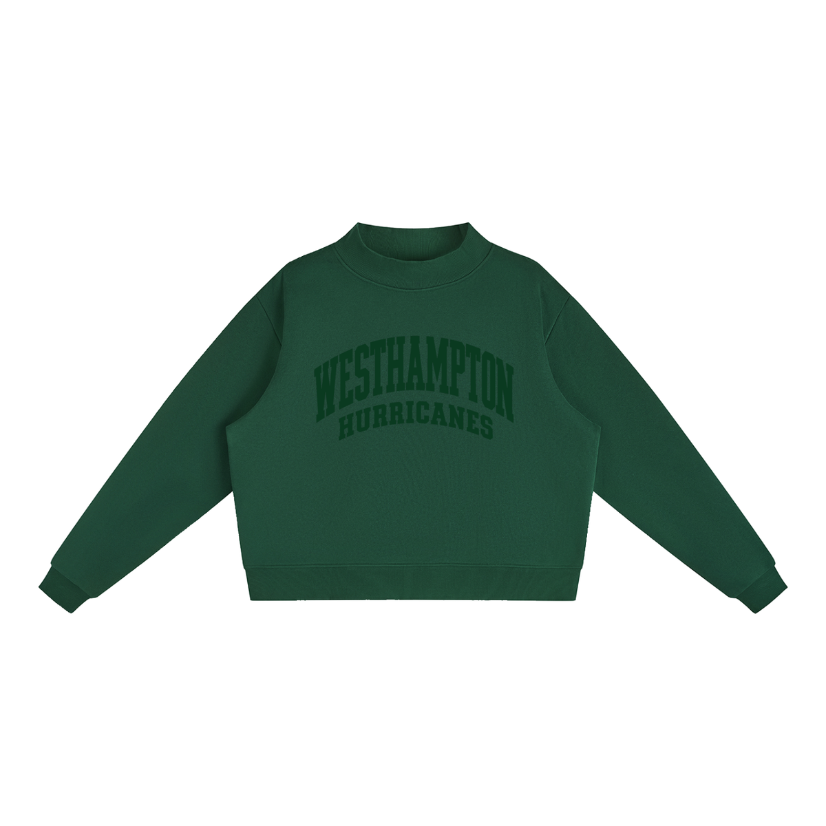 Basic 2 Westhampton Essential Fleece Mock-Neck Crew Sweatshirt